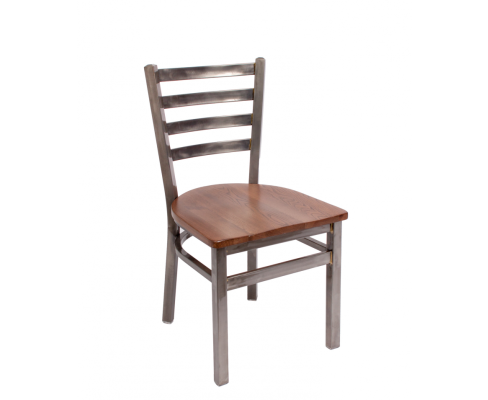 Lima Metal Frame Chair - Autumn Ash Wood Seat