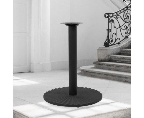 R5B600-22 Designer Table Base - Black Wrinkle