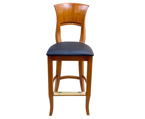 525 Wood Frame Barstool - Oak - Front View