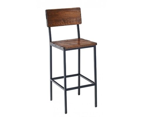 Toledo 640W Metal Frame Barstool - Walnut