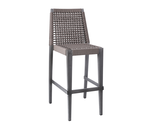 Terylene Fabric Seat/Back Outdoor Barstool