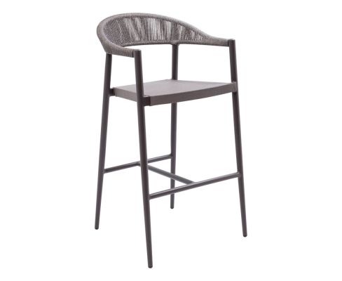 BRP-01 Outdoor Restaurant Bar Stool - Anthracite/Dark Gray