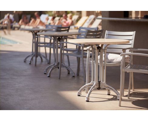 AL-1304 Outdoor Table Base- Silver