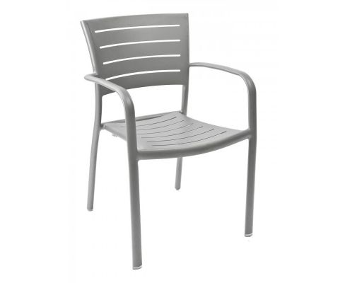 AL-5000A outdoor Arm Chair - Warm Gray