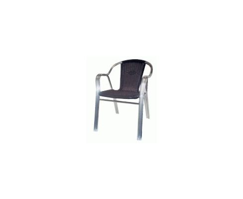 AL-C-Blk Aluminum Outdoor Chair
