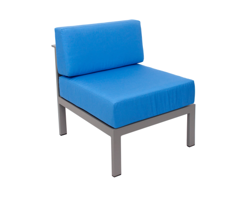 Belmar Outdoor Armless Middle Sofa - Soft Gray