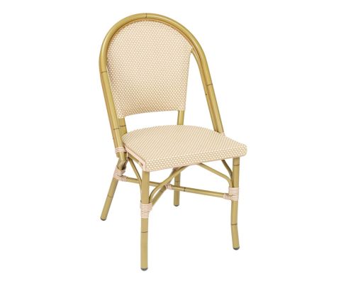 Bistro-S Outdoor Chair - Bamboo Frame with Light Basket Seat & Back