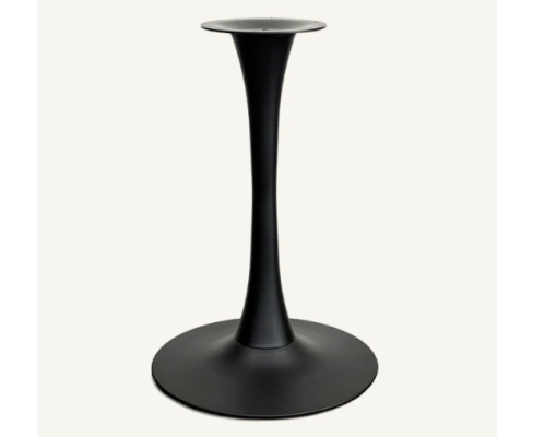 Trumpet Round Base Black Steel - 20" Round