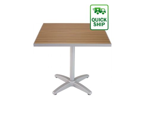 Faux Teak Outdoor Table