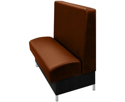 Grove Single Vinyl Booth - Chestnut Vinyl shown