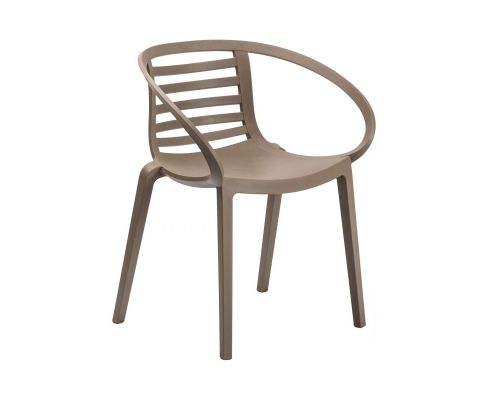 Mambo A Outdoor Side Chair - Taupe