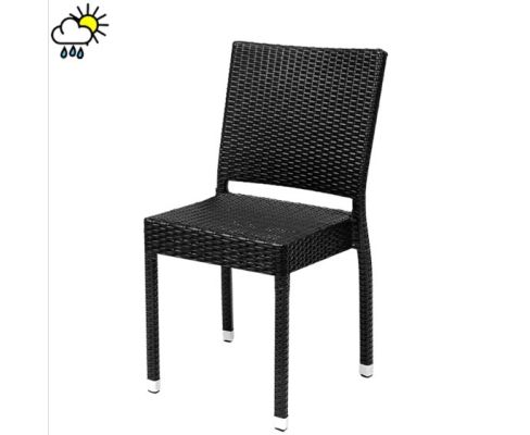 Black Rattan Outdoor Chair OD-CM-RN