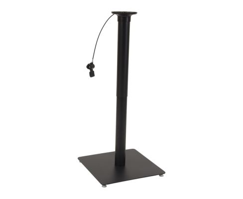 Black Steel Adjustable Height Table Base - max height 41" shown here