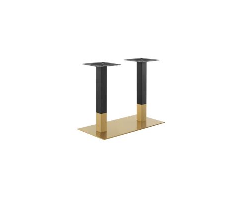 Gold and Black Finish Stainless Steel Base - 18"x36"