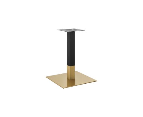 Gold and Black Finish Stainless Steel Base - 22"x22" Square