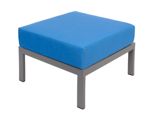 Belmar Outdoor Ottoman - Soft Gray