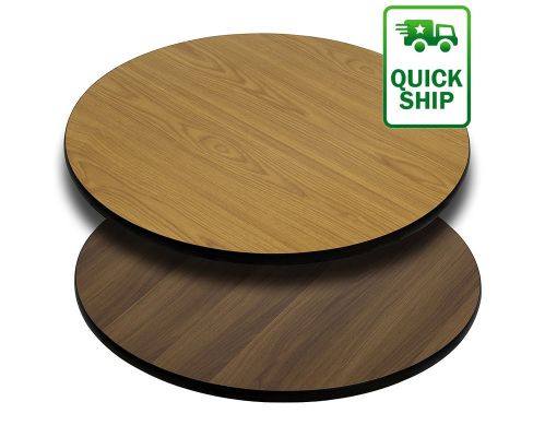 Reversible Laminate Table Tops with Oak/Walnut color