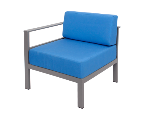 Belmar Outdoor Right Arm Sofa - Soft Gray