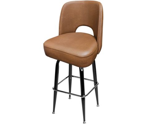 SL9133 Cutout Back Barstool - Buckskin