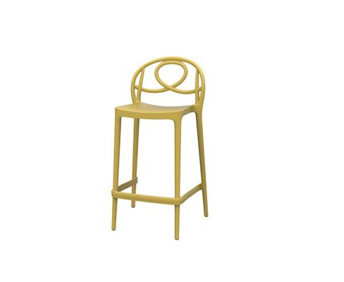 Star Outdoor Barstool - Mustard