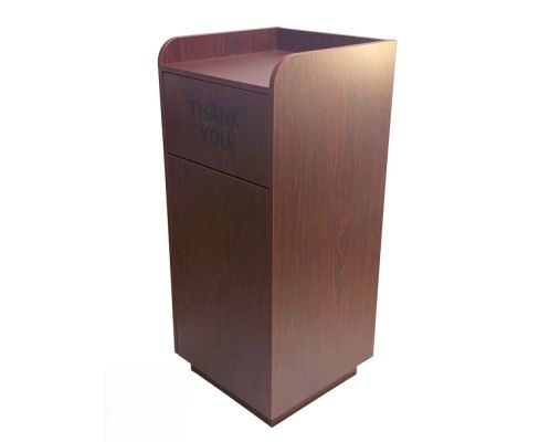 Trash Receptacle - Mahogany