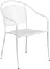 Round Back Outdoor Arm Chair - White