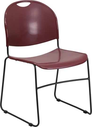 Hercules RUT-188 Stack Chair - Burgundy