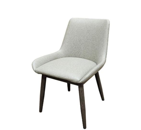 Amata Upholstered Bucket Seat Chair - Light Moss/Driftwood
