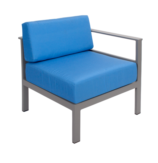 Belmar Outdoor Left Arm Sofa - Soft Gray