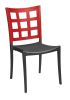 Plazza Chair - Apple Red with Charcoal Seat