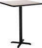 Square Cafe Table - Bar Height - Fusion Maple