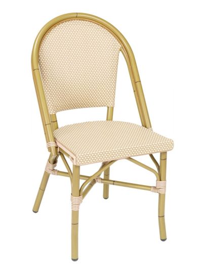 Bistro-S Outdoor Chair - Bamboo Frame with Light Basket Seat & Back