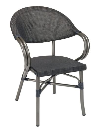 Metro A Outdoor Restaurant Arm Chair