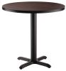 Round Cafe Table - Dining Height - Montana Walnut