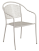 Round Back Outdoor Chair - Light Gray