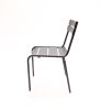 OC-824 Metal Chair - Black, side view