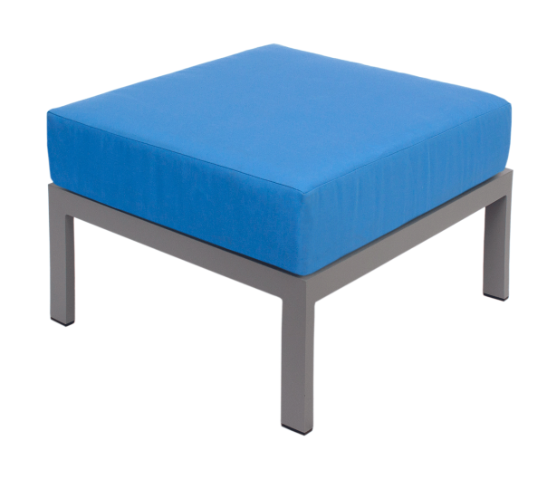 Belmar Outdoor Ottoman - Soft Gray