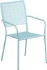 Square Back Outdoor Arm Chair - Sky Blue