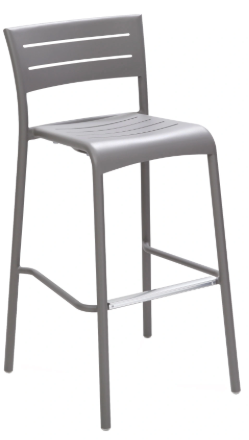 Outdoor Metal Barstool BAL-5000S - Gray