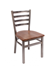 Lima Metal Frame Chair - Autumn Ash Wood Seat