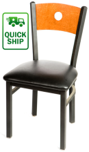 SL2150 Metal Frame Chair - Black Frame/Vinyl Seat
