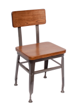 Lincoln Metal Frame Chair - Autumn Ash Wood Seat