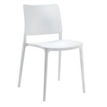 Joyce Outdoor Side Chair - White
