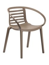 Mambo A Outdoor Side Chair - Taupe