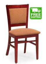 Melrose Wood Frame Chair - Upholstered back/seat