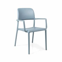Riva Resin Outdoor Arm Chair - Celeste