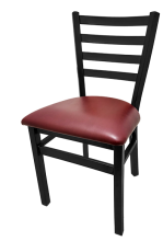 SL2160 Metal Frame Chair - Black frame/Vinyl Seat