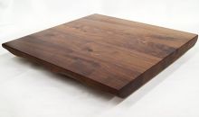 Live Edge Wood Restaurant Table - Black Walnut Plank