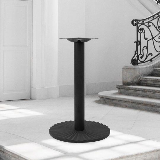 R5B600-18 Designer Table Base - Black Wrinkle