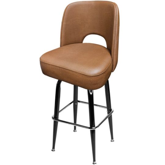 SL9133 Cutout Back Barstool - Buckskin